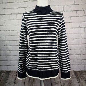 Striped Black and White Women's Sweater